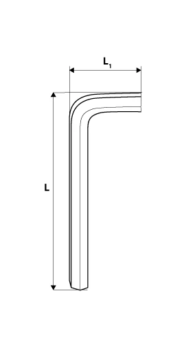 Klucze Šešiakampiai raktai 1,5–6 mm, 7 vnt. rinkinys