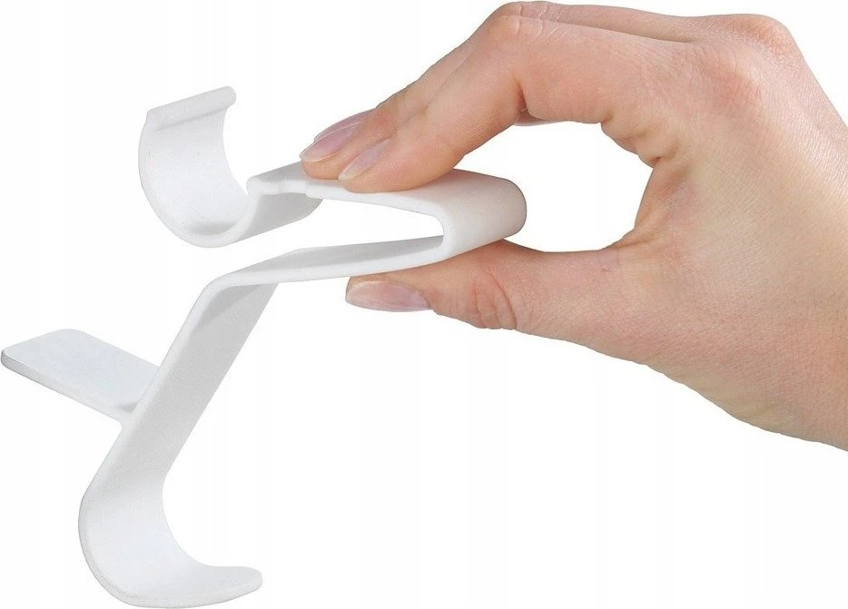 3 Flexi vonios pakabų rinkinys, tvirtinamas prie vamzdinio radiatoriaus, baltas, plastikinis, stabilus tvirtinimas, WENKO