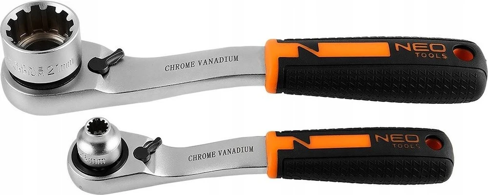 Zestaw Rinkinys 1/4", 3/8", 46 vnt. CrV praleidžiamųjų galvučių rinkinys