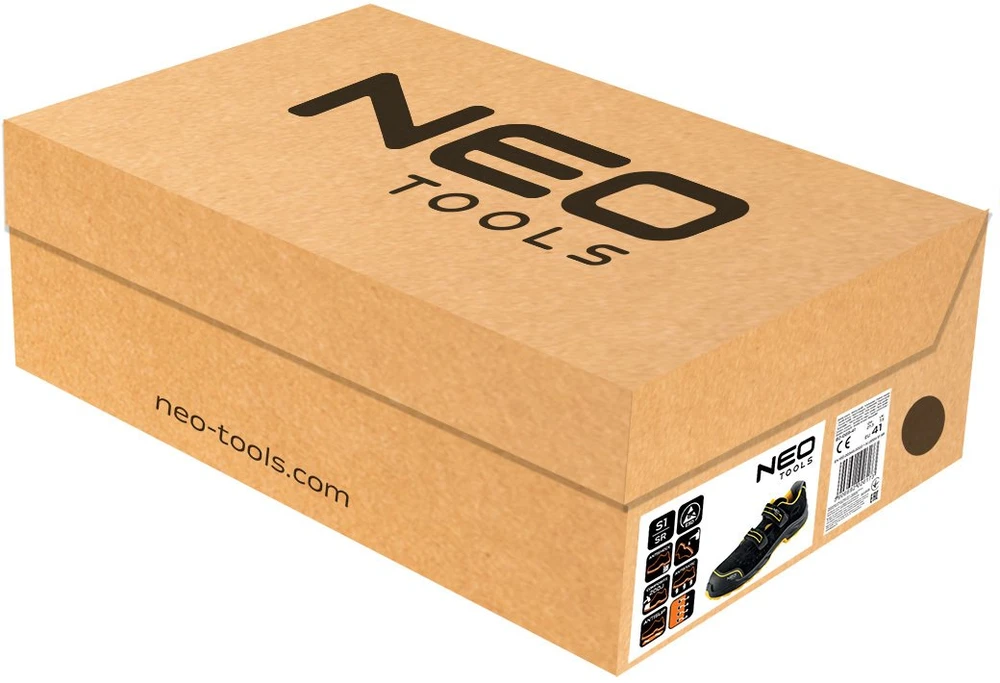 Neo Sandalai S1 SR darbo sandalai, ESD, kompozicinė noselė, 41 dydis