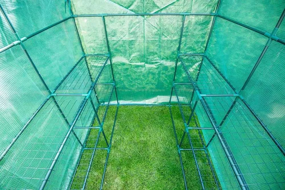 Neo Tools Szklarnia Šiltnamis 143 x 143 x 195 cm, 135 g PE folija, metalinė konstrukcija