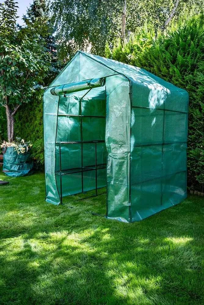 Neo Tools Szklarnia Šiltnamis 143 x 143 x 195 cm, 135 g PE folija, metalinė konstrukcija