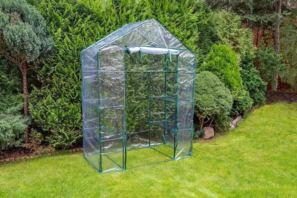 Neo Tools Szklarnia Šiltnamis 143 x 73 x 195 cm, PVC folija, metalinė konstrukcija