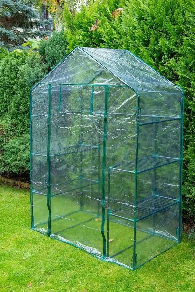 Neo Tools Szklarnia Šiltnamis 143 x 73 x 195 cm, PVC folija, metalinė konstrukcija