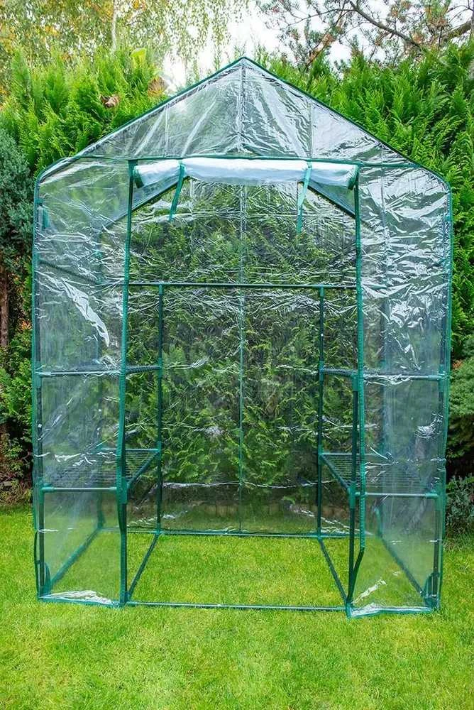 Neo Tools Szklarnia Šiltnamis 143 x 73 x 195 cm, PVC folija, metalinė konstrukcija