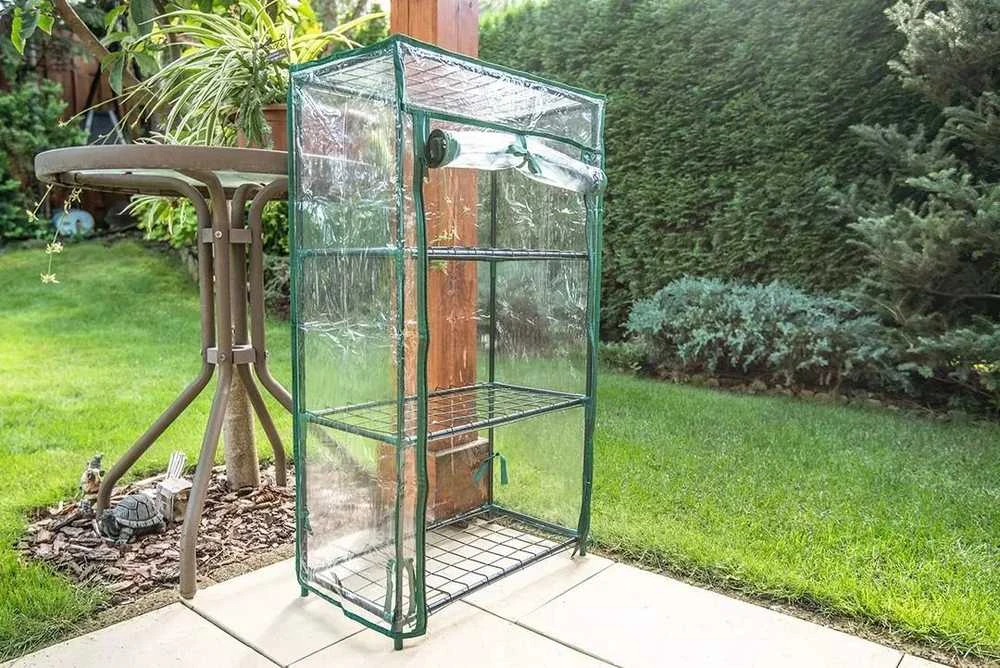 Szklarnia Šiltnamis 46 x 24 x 80 cm, PVC folija, metalinė konstrukcija