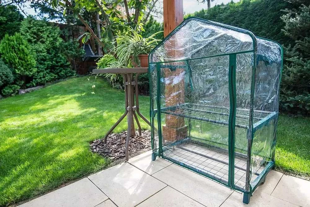Szklarnia Šiltnamis 69 x 49 x 95 cm, PVC folija, metalinė konstrukcija