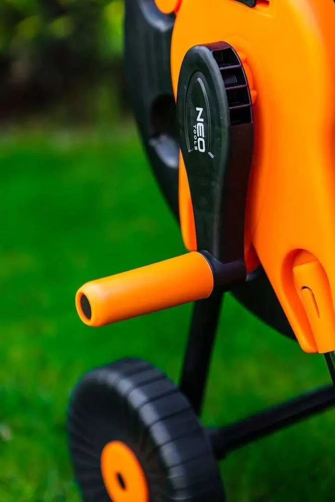 Neo Tools Vežimėlis Sodo žarnos vežimėlis, plastikinis, iki 60 m 1/2 colio žarnos