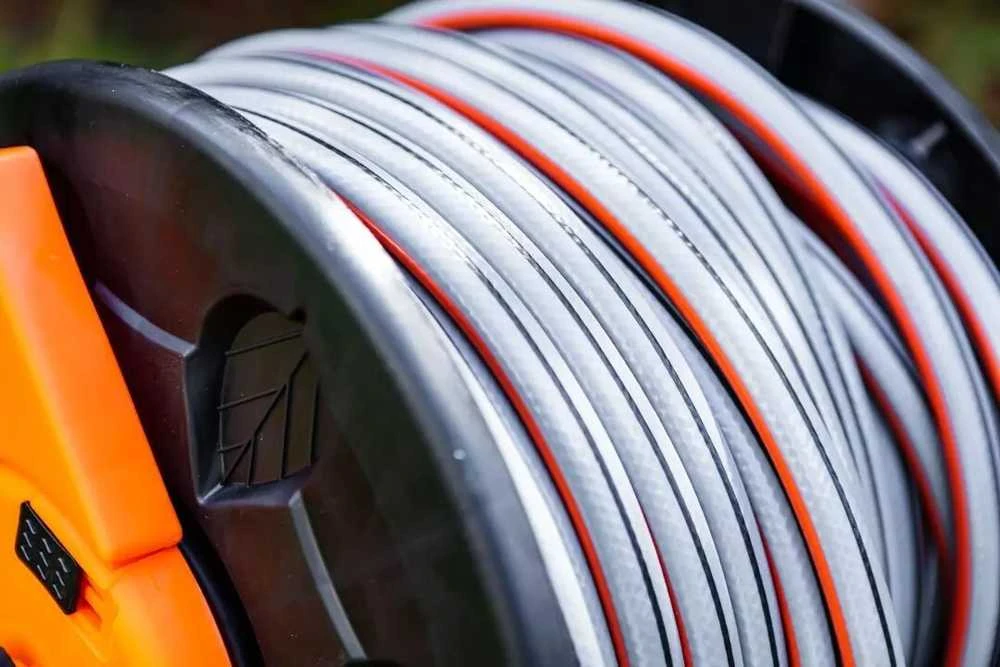 Neo Tools Vežimėlis Sodo žarnos vežimėlis, plastikinis, iki 60 m 1/2 colio žarnos