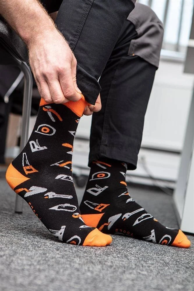 Skarpety Spalvotos NEO TOOLS kojinės, dydis 39-42