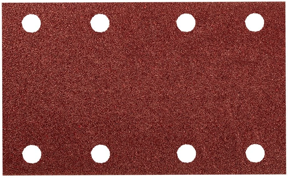 Papier Stačiakampis švitrinis popierius, 8 skylutės, 130 x 80 mm, P80, skirtas 04-623, 5 vnt.