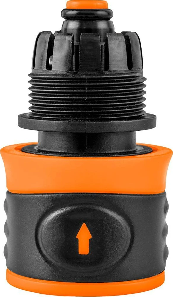 Sodo jungtis NEO 15-721 1/2", bimedžiaginė, su uždarymo funkcija