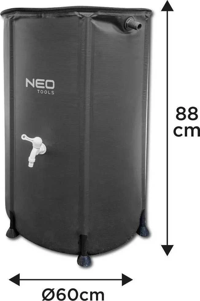 Neo Tools Składany Sulankstomas lietaus vandens bakas, 250 l, PVC