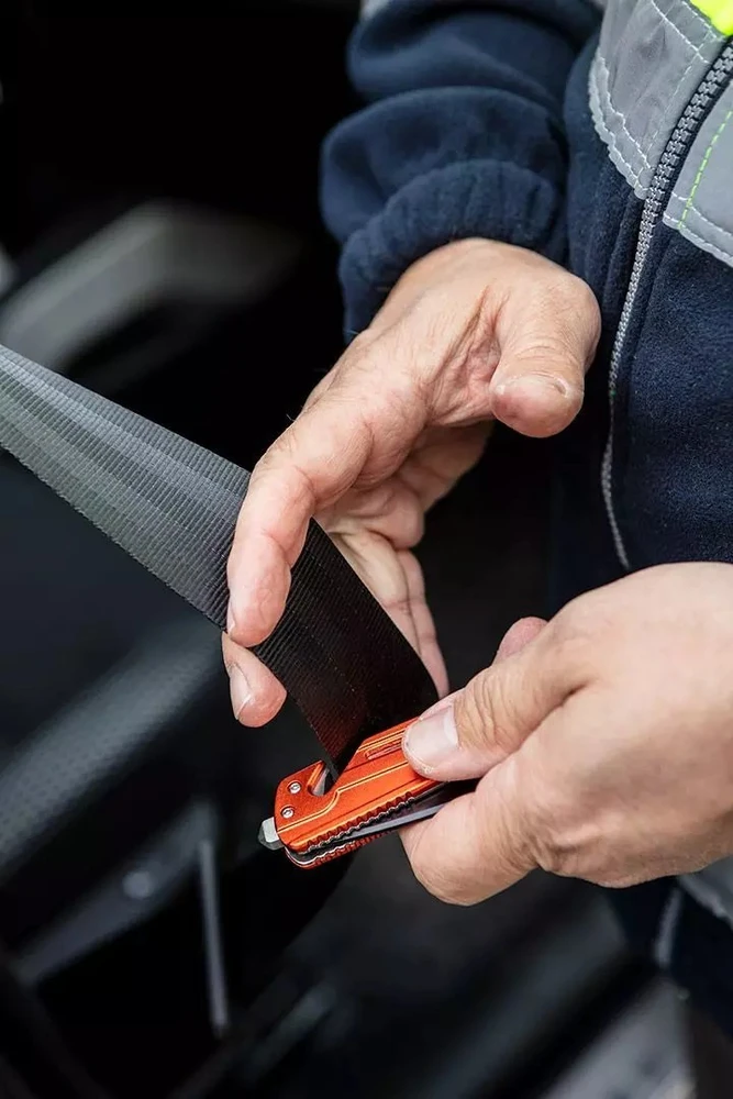 Neo Tools Nóż Sulankstomas peilis su spyna, su diržo ašmenimis