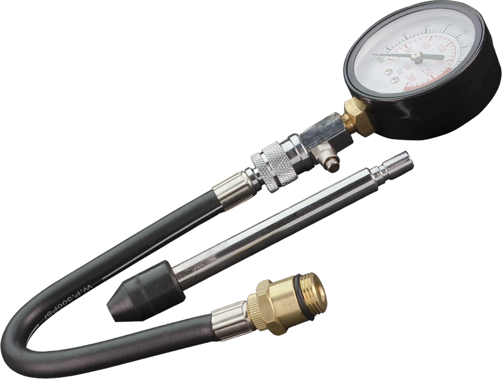 Neo Tools Miernik Suspaudimo slėgio matuoklis su adapterių rinkiniu