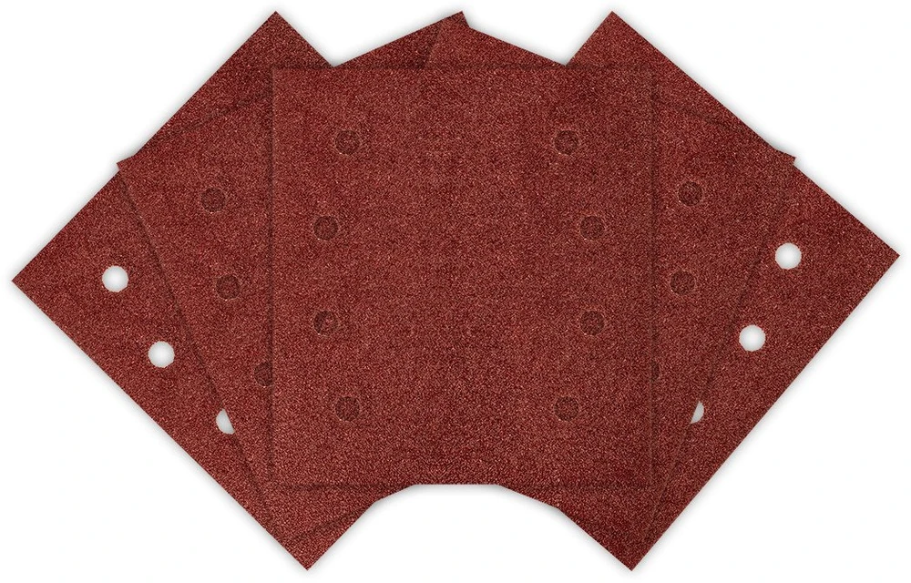 Papiery Švitrinis popierius su lipdukais, kvadratinis, 113 x 113 mm, P80, 5 vnt., su 8 skylėmis, skirtas 04-623