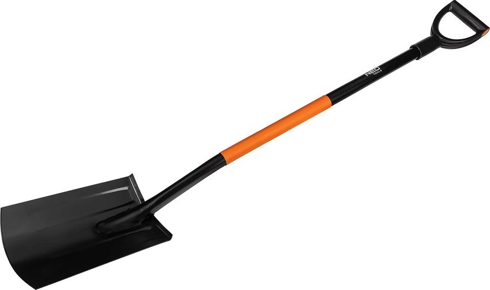 Neo Tools Grūdintas kastuvas, metalinė rankena, tiesi