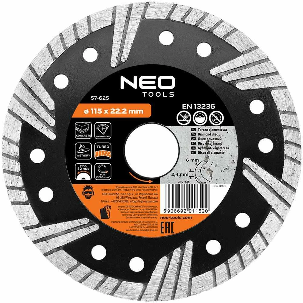 Tarcza Deimantinis diskas 115 x 22,2 mm, turbo