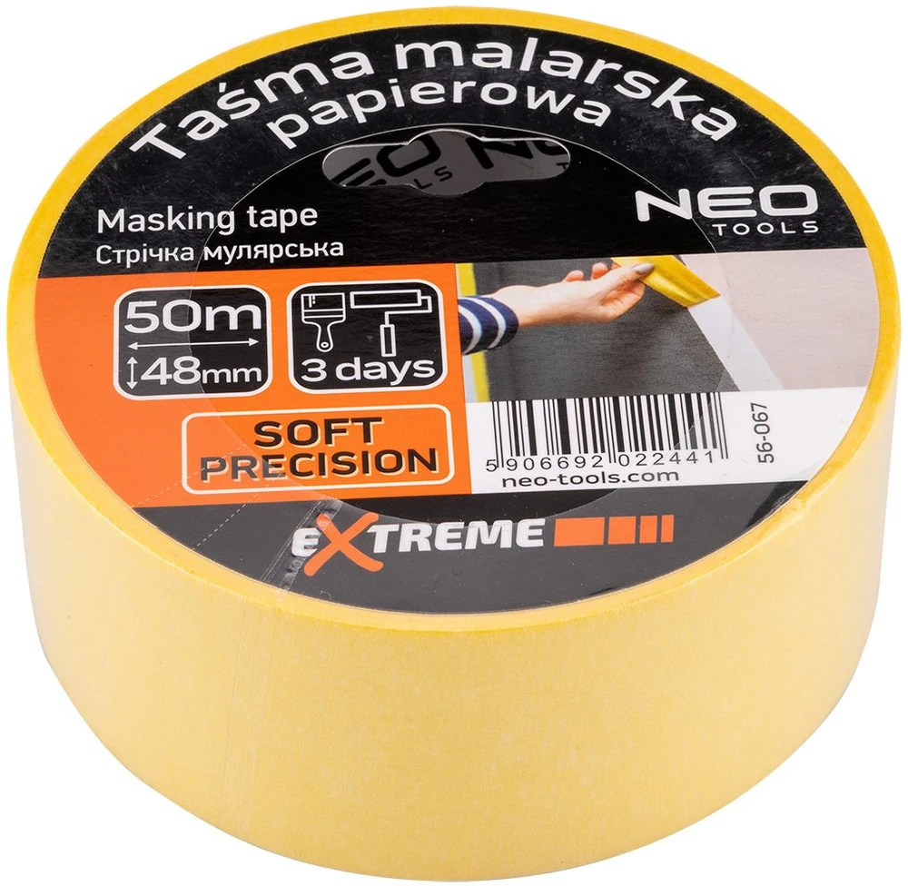 Neo Taśma Geltona popierinė maskavimo juosta 48 mm x 50 m