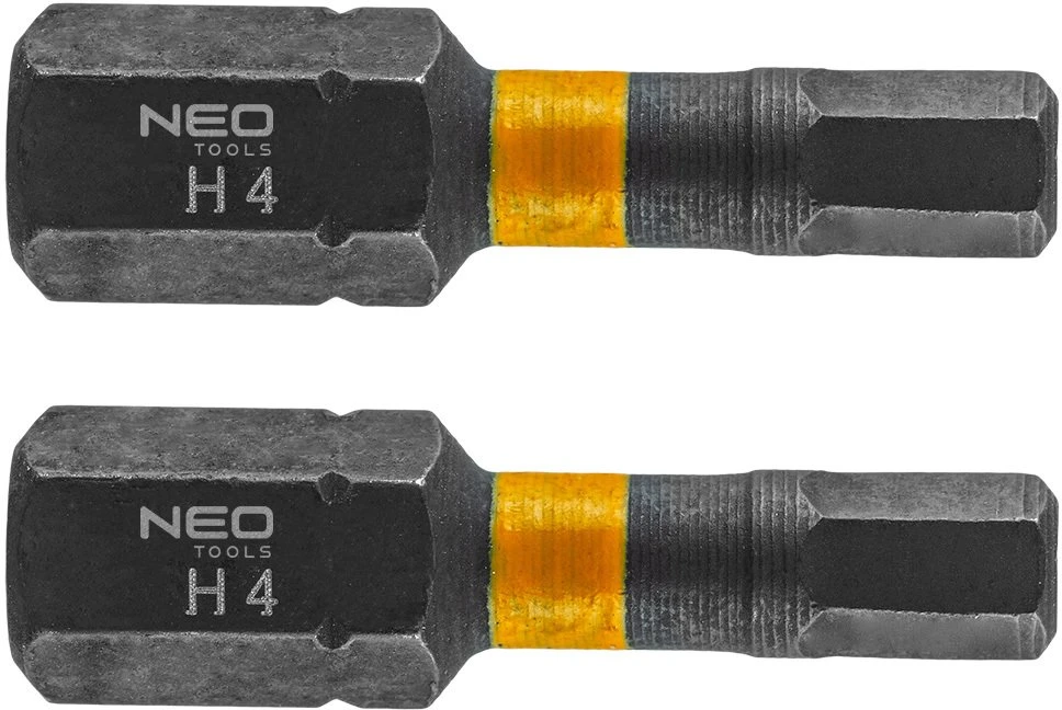 Bity HEX4 x 25 mm smūginiai antgaliai, 2 vnt.