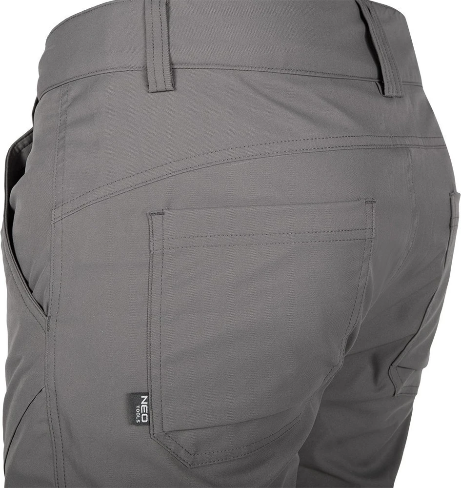 Neo Kelnės OUTDOOR darbo kelnės, dvipusio tamprumo, pilkos, M dydis