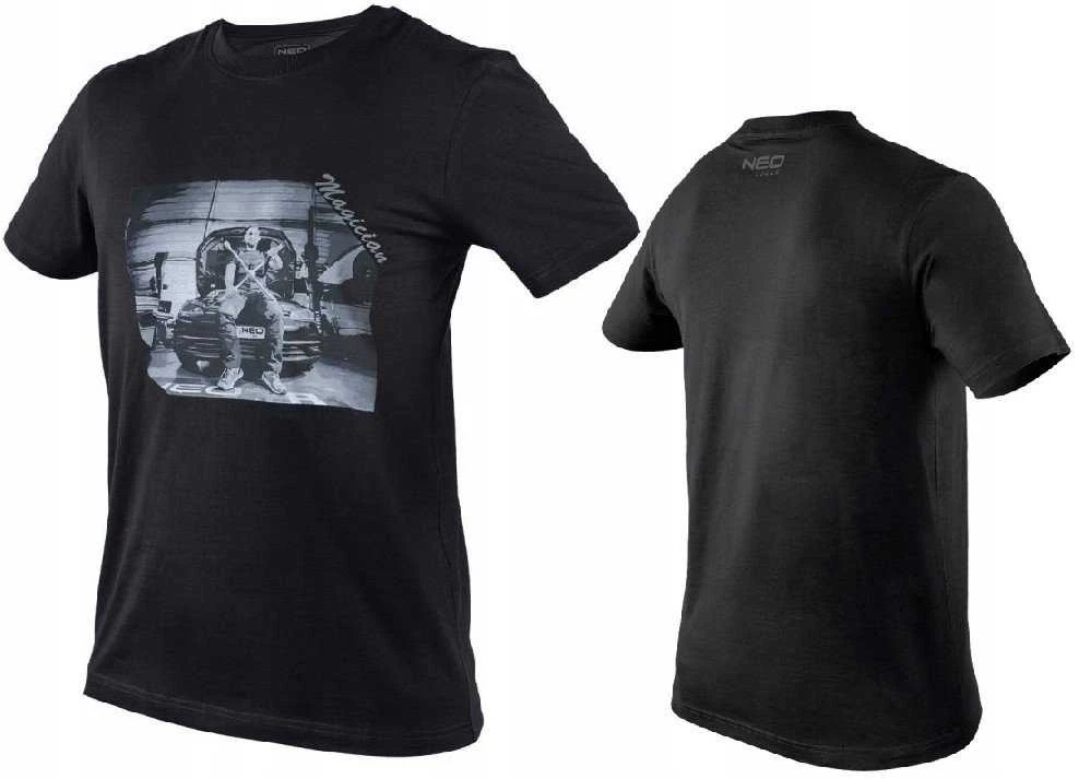 T Shirt Marškinėliai su spauda, ​​mechaniko formos, S dydis