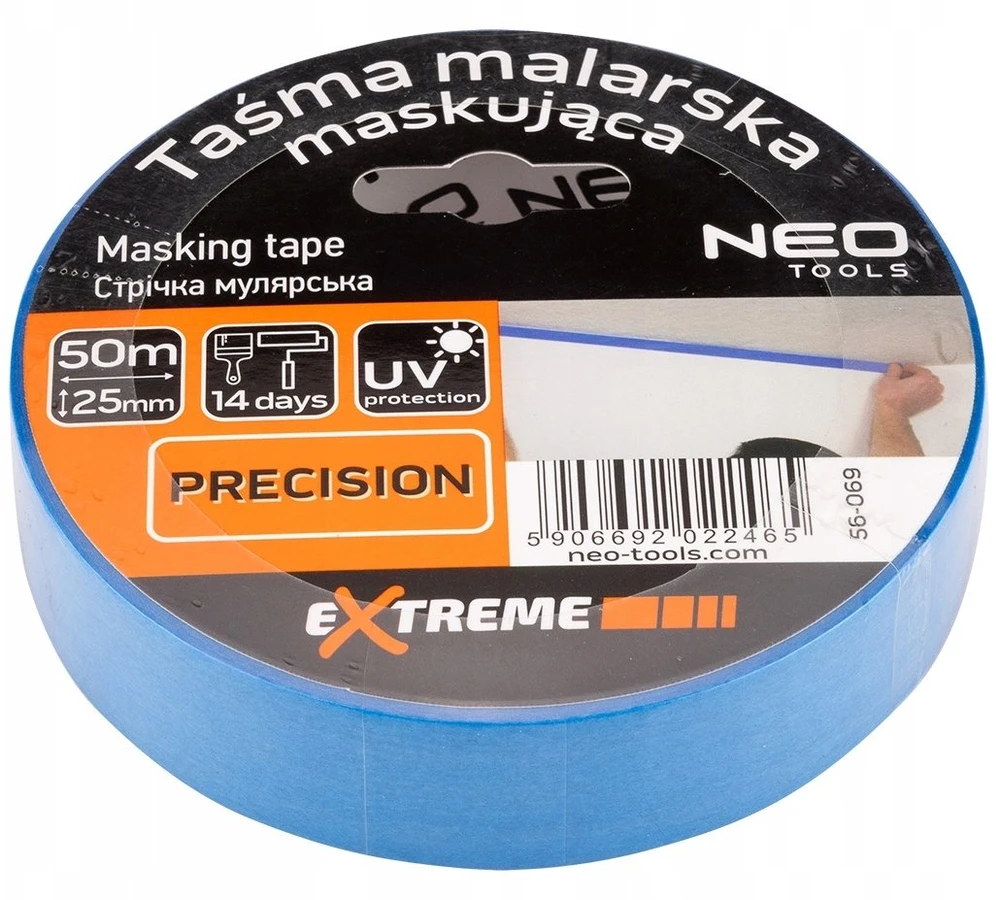 Neo Tools Taśma Mėlyna maskavimo juosta 25 mm x 50 m
