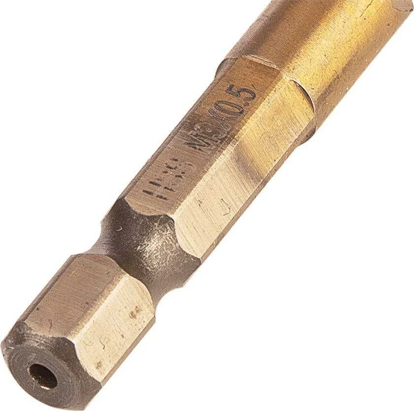 Grąžtas Wiertło HSS TiN sriegiklis, M3 x 0,5 mm, šešiakampis