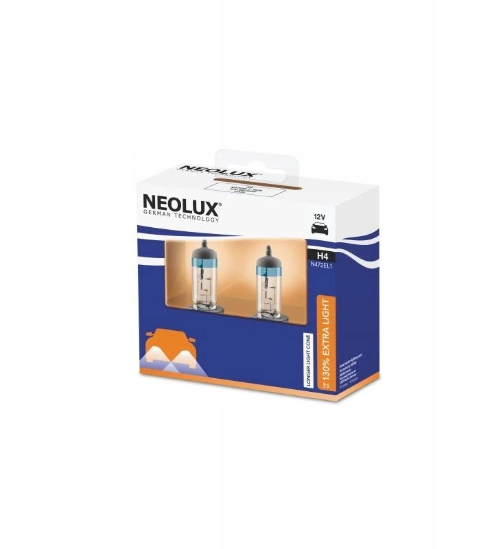 NEOLUX H4 12V 60/55W halogeninės lempos pakuotėje