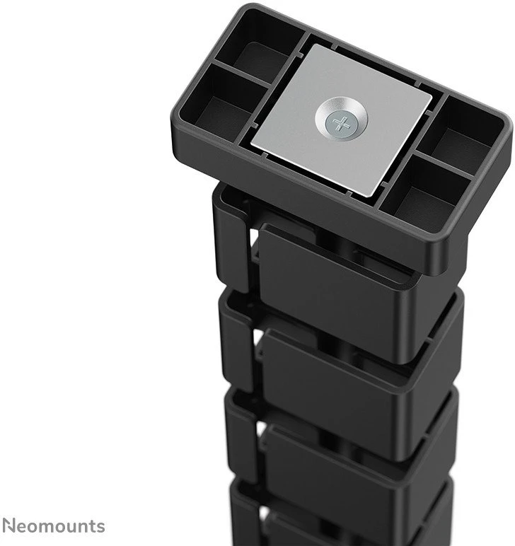 Laikiklis NEOMOUNTS CABLE SPINE ORGANIZER FOR SIT/STAND DESK FRAMES, MAGNET MOUNTED, Juodas