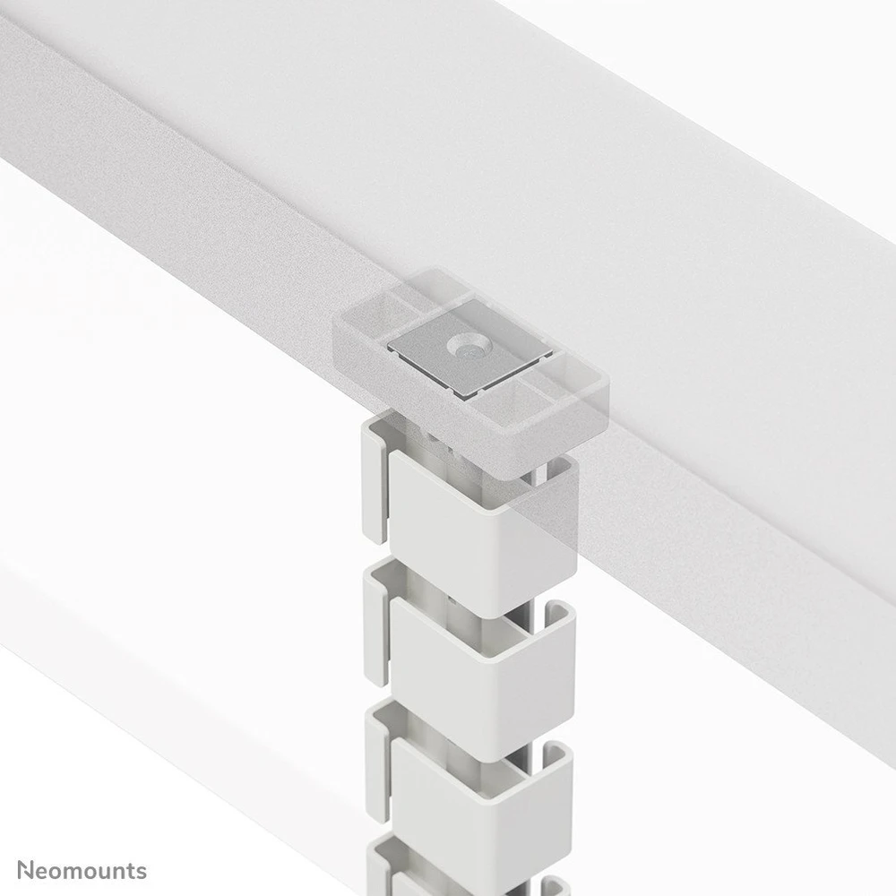Laikiklis NEOMOUNTS CABLE SPINE ORGANIZER FOR SIT/STAND DESK FRAMES, MAGNET MOUNTED, Baltas
