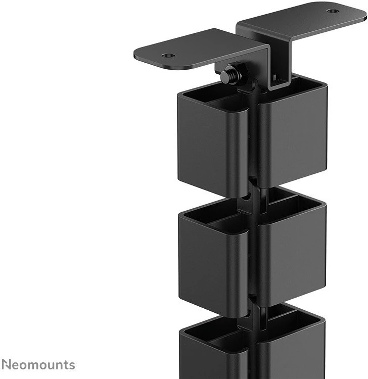 NEOMOUNTS CABLE SPINE ORGANIZER FOR SIT/STAND DESK FRAMES, SCREW MOUNTED, Juodas