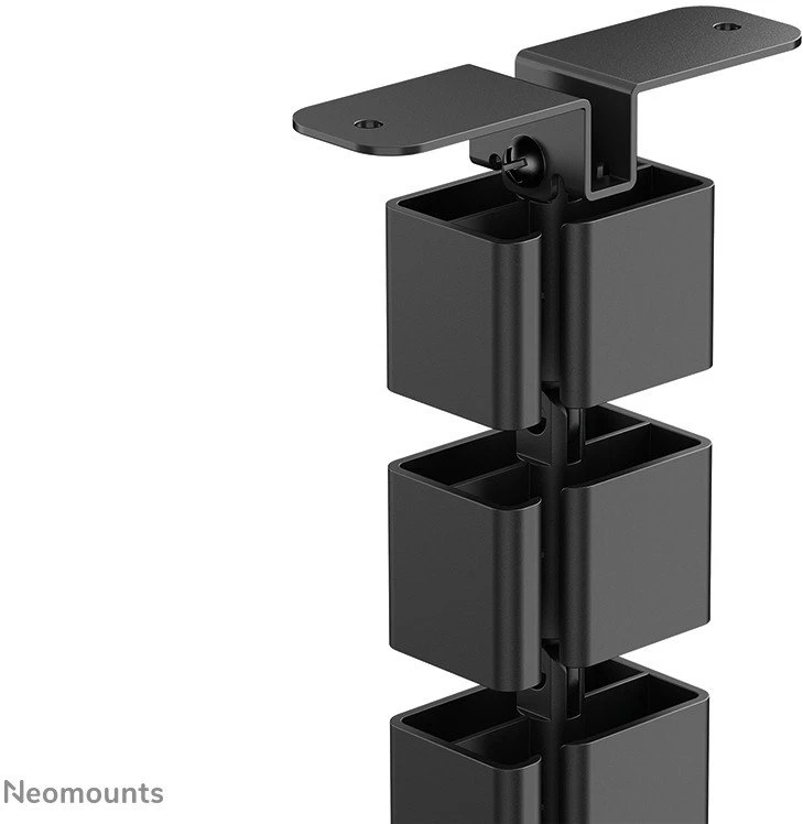 NEOMOUNTS LAIDINIS NUGAROS ORGANIZATORIUS SĖDIMO/STOVIMO STALO RĖMAMS, TVIRTINAMAS VARŽTAIS, MAGNETINIS KANALAS, Juodas