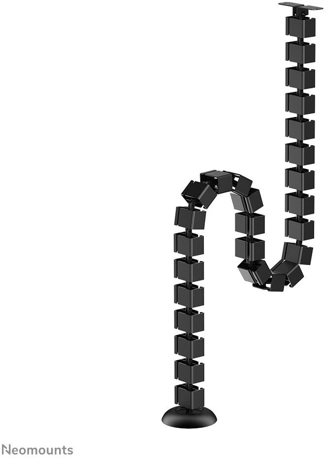 NEOMOUNTS CABLE SPINE ORGANIZER FOR SIT/STAND DESK FRAMES, SCREW MOUNTED, Juodas
