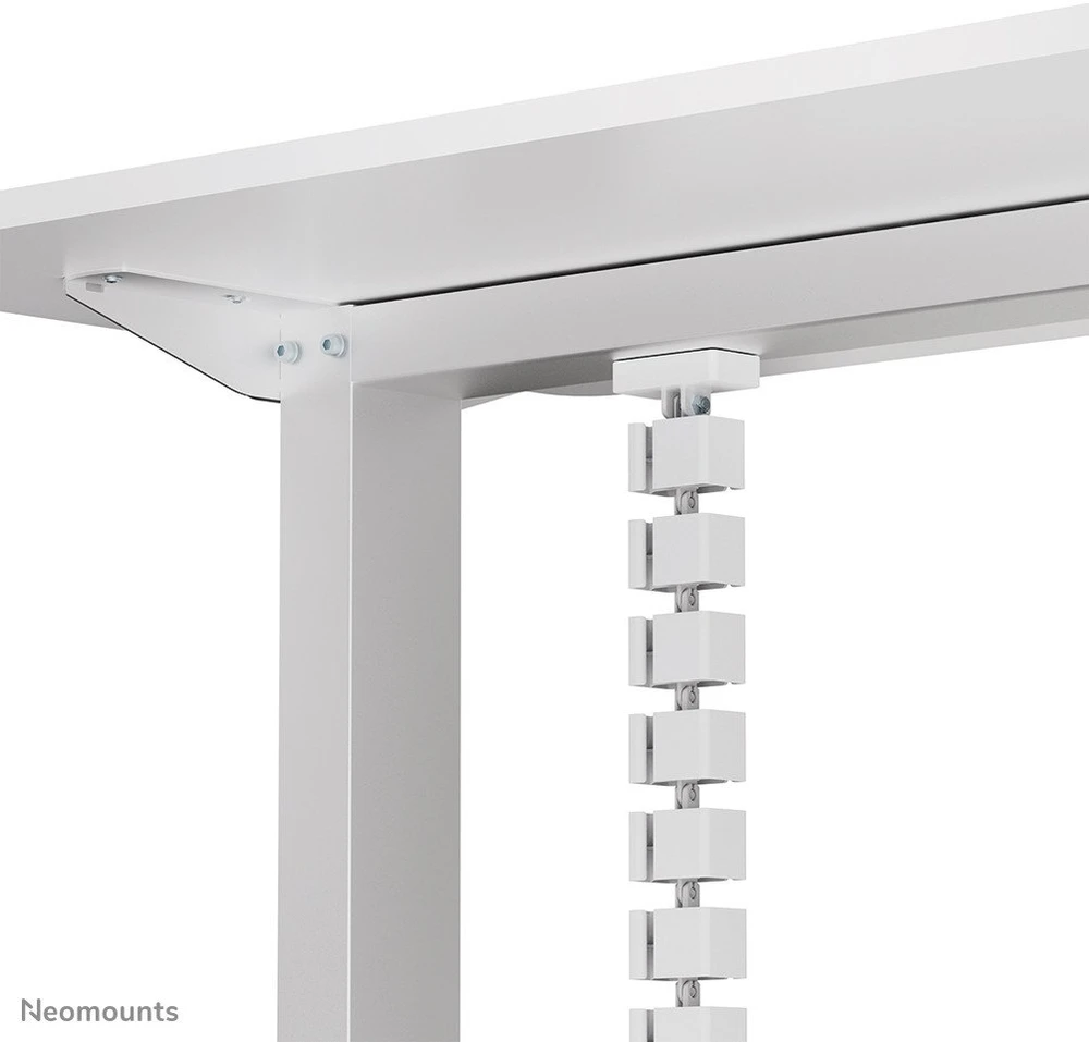 Laikiklis NEOMOUNTS CABLE SPINE ORGANIZER FOR SIT/STAND DESK FRAMES, MAGNET MOUNTED, Baltas