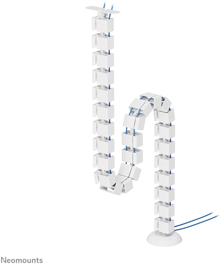 NEOMOUNTS CABLE SPINE ORGANIZER FOR SIT/STAND DESK FRAMES, SCREW MOUNTED, Baltas