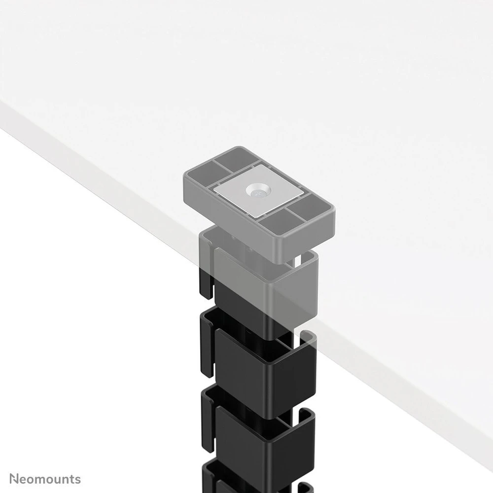 Laikiklis NEOMOUNTS CABLE SPINE ORGANIZER FOR SIT/STAND DESK FRAMES, MAGNET MOUNTED, Juodas
