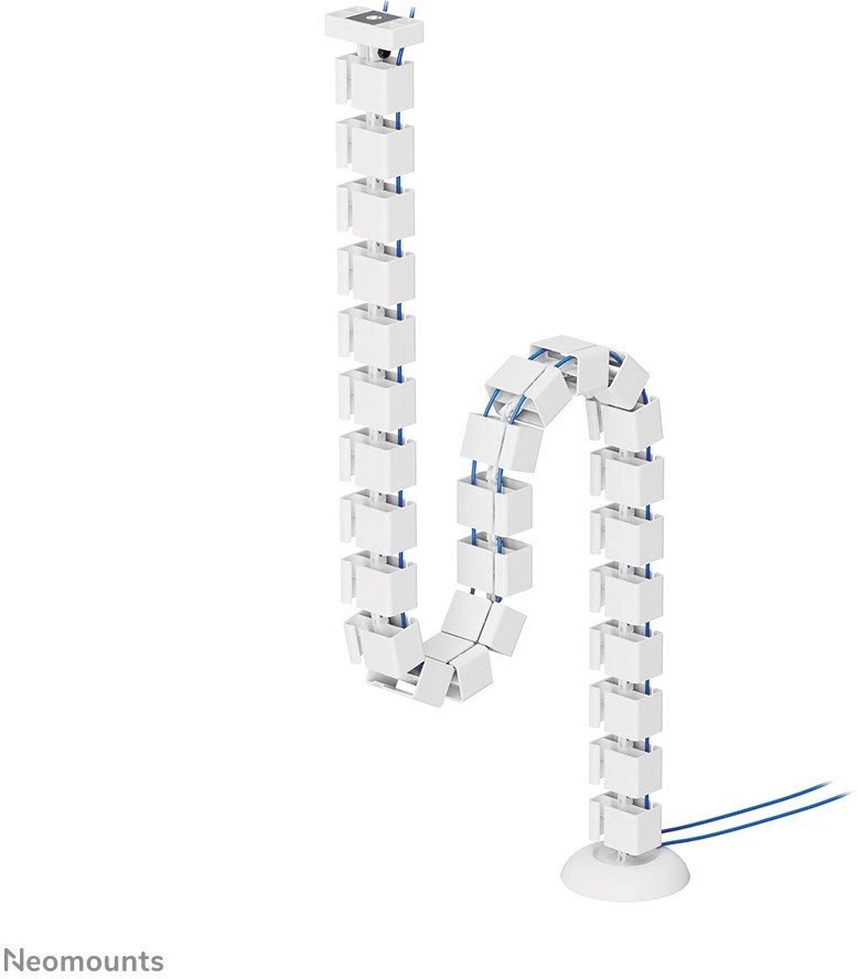 Laikiklis NEOMOUNTS CABLE SPINE ORGANIZER FOR SIT/STAND DESK FRAMES, MAGNET MOUNTED, Baltas