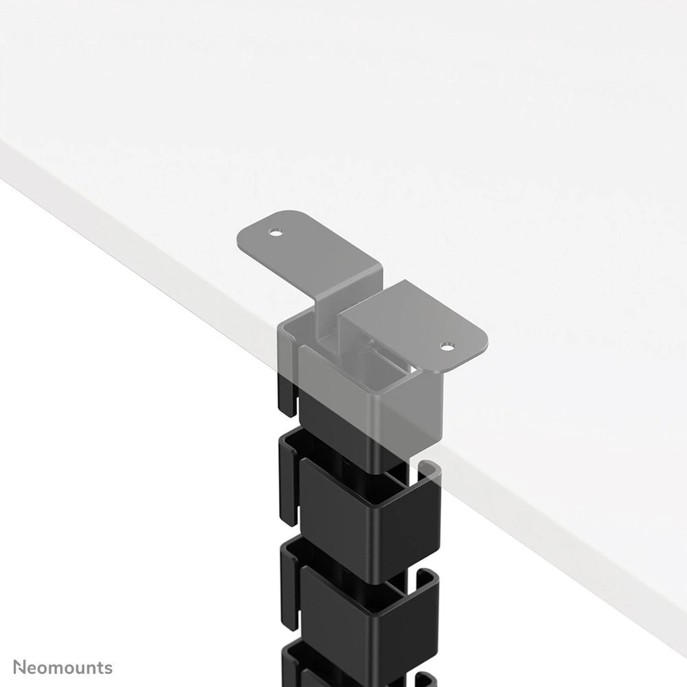 NEOMOUNTS CABLE SPINE ORGANIZER FOR SIT/STAND DESK FRAMES, SCREW MOUNTED, Juodas