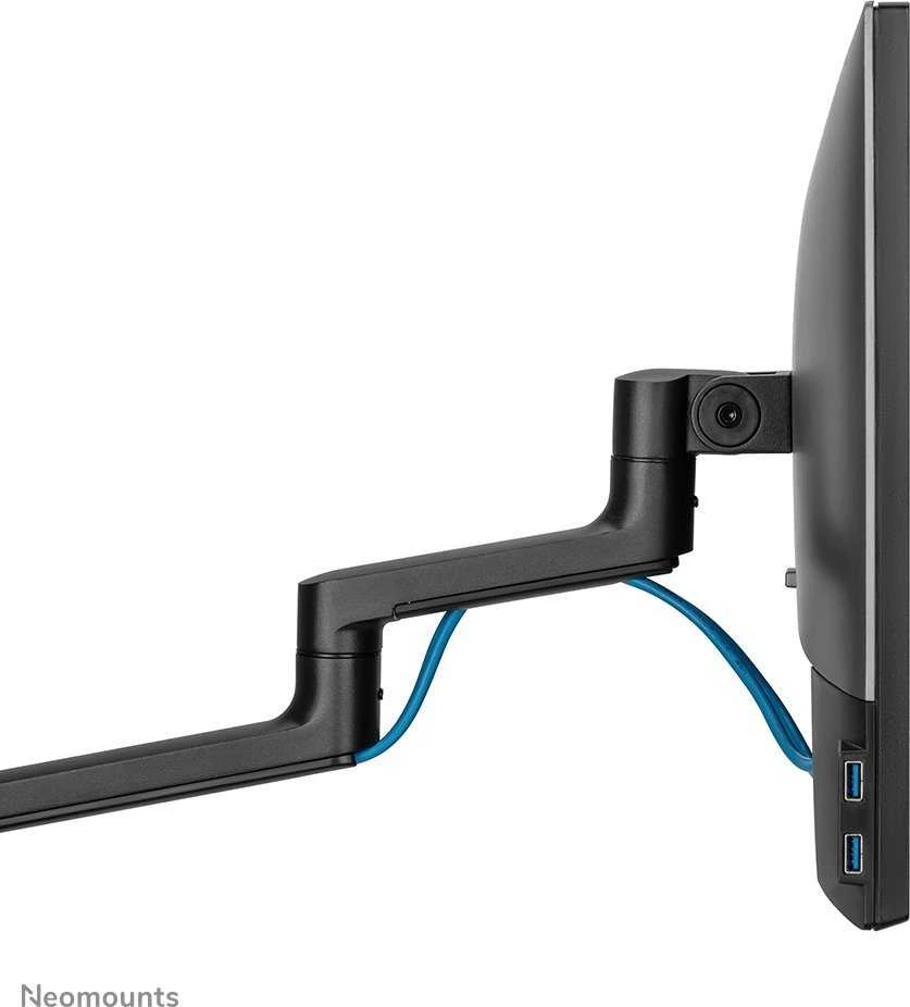 Laikiklis NEOMOUNTS SCREEN STALO MONTUVAS DVIEM EKRANAMS, Juodas (CLAMP+GROMMET)