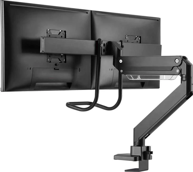 Laikiklis Neomounts NM-D775DX dvigubo monitoriaus rankena, juoda