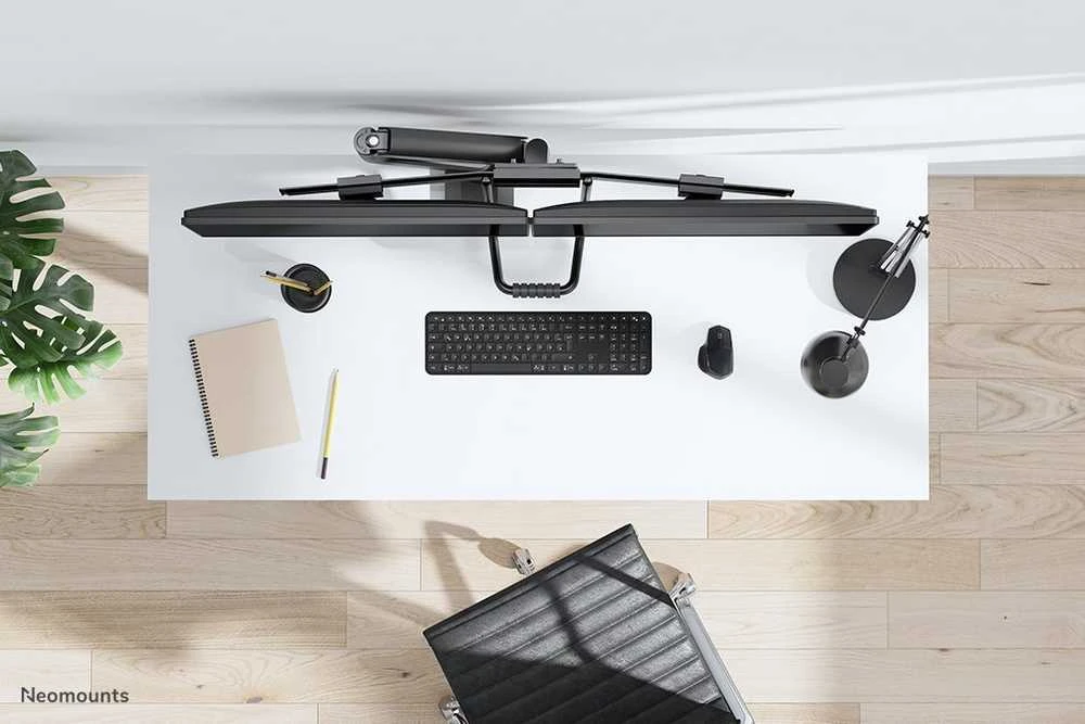 Laikiklis NEOMOUNTS BY NEWSTAR DS75-450BL2 FULL MOTION MONITORIUS DESK MOUNT FOR 17-32" SCREENS - Juodas