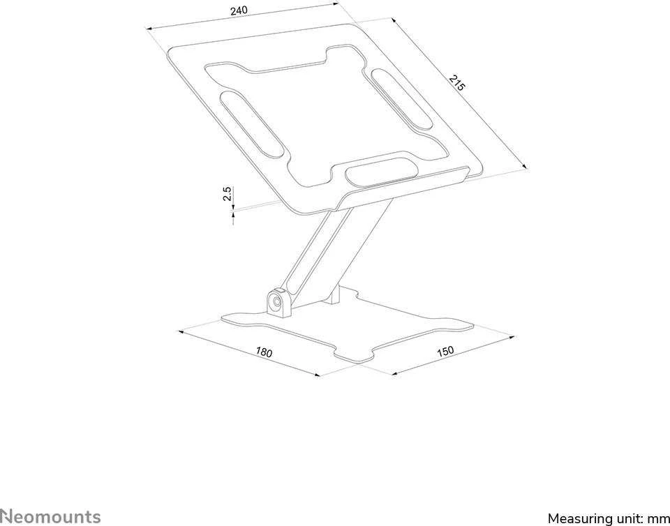 NEOMOUNTS FOLDABLE LAPTOP STAND 11-15"