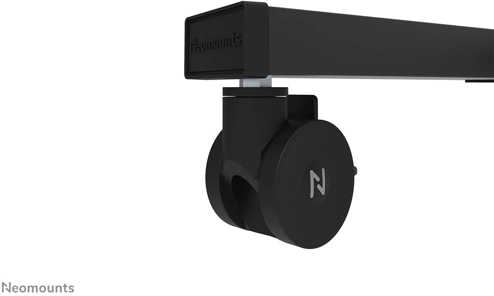 Laikiklis „NEOMOUNTS MOVE LIFT XL“ MOTORIZUOTAS MOBILUSIS STOVAS SU SANDĖLIAVIMO DĖŽE, 10 CM, RATUKAI, GRINDYS – VESA MAX 1200X600
