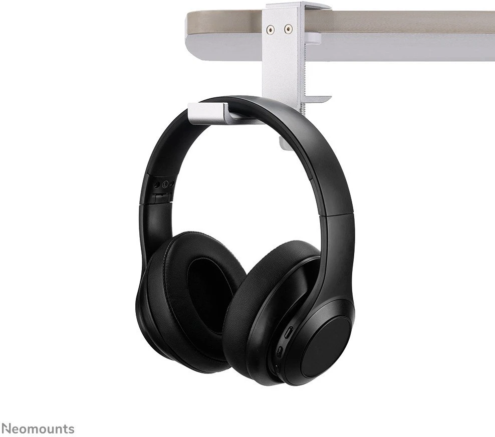 NEOMOUNTS HEADPHONE HOLDER, CLAMP MOUNTED, ALUMINUM