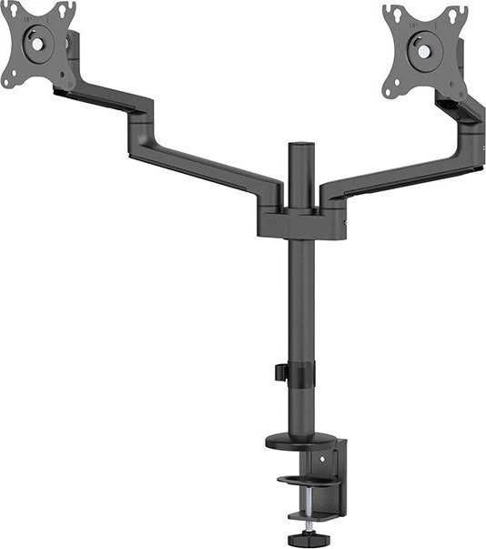 Laikiklis NEOMOUNTS SCREEN STALO MONTUVAS DVIEM EKRANAMS, Juodas (CLAMP+GROMMET)