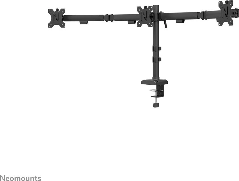 NEOMOUNTS NERO TRIPLE FLAT SCREEN DESK MOUNT (TELEFONO LAIKIKLIS + GREITO TVIRTINIMO SPAUSTUVAS/ANGA)