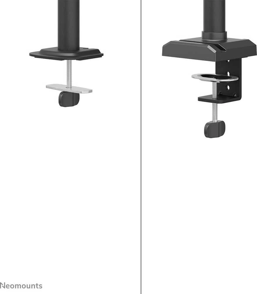 NEOMOUNTS NERO TRIPAČIO PLOKŠČIO EKRANO STALO MONTAVIMAS (TELEFONO LAIKIKLIS + QUICK-FIX spaustukas / GROMMET)