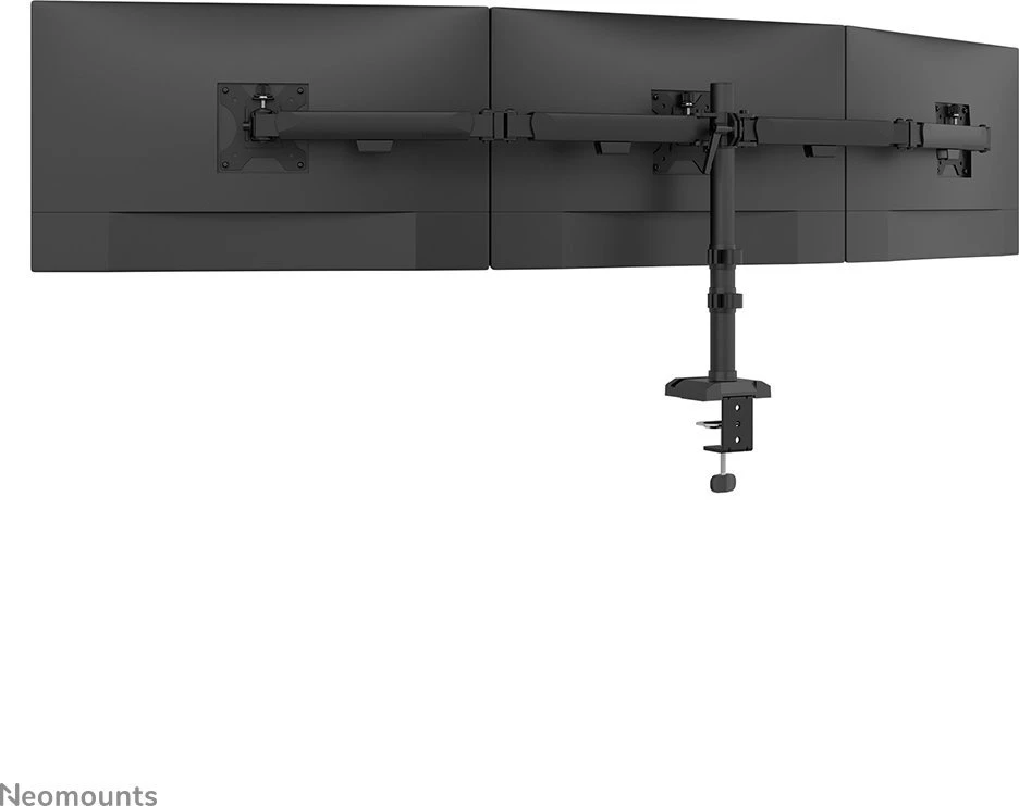 NEOMOUNTS NERO TRIPLE FLAT SCREEN DESK MOUNT (TELEFONO LAIKIKLIS + GREITO TVIRTINIMO SPAUSTUVAS/ANGA)