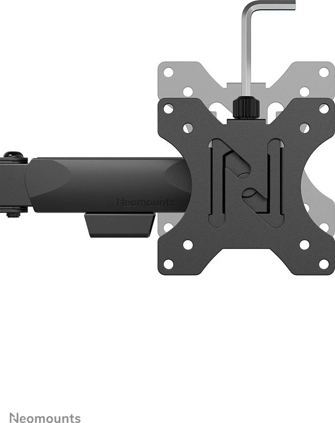 NEOMOUNTS NERO TRIPLE FLAT SCREEN DESK MOUNT (TELEFONO LAIKIKLIS + GREITO TVIRTINIMO SPAUSTUVAS/ANGA)